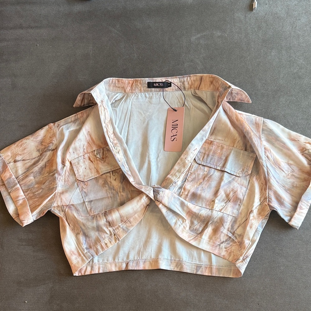 Mick's Women's Tie-Dye Cropped Top